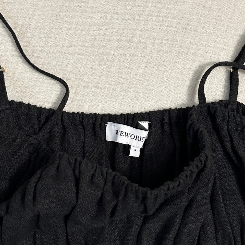 Weworewhat Scrunchie Linen Dress - Picture 5 of 7